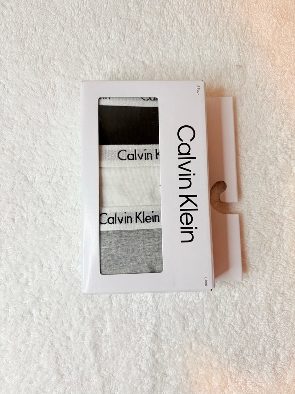 Calvin Klein 3-Pack Cotton Bikini underwear - Black, White, Gray